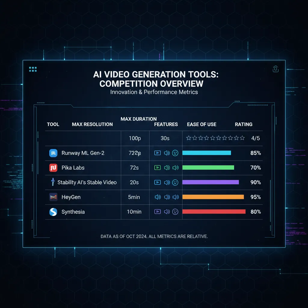 Comparatif des meilleures IA de génération vidéo en 2026