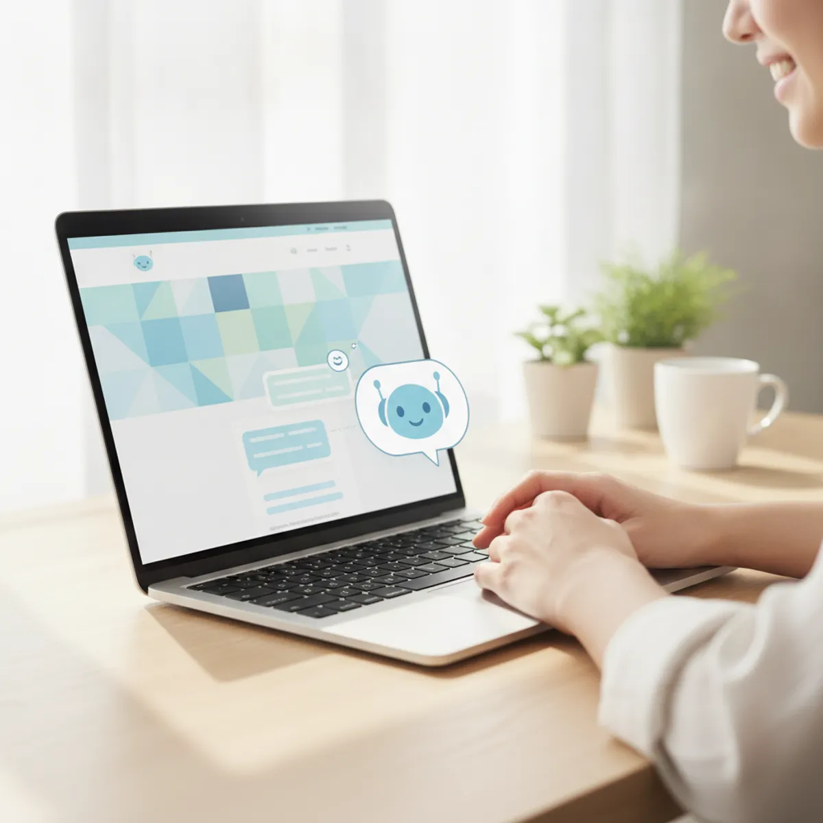 Interface no-code pour créer un chatbot IA sans coder sur un site web